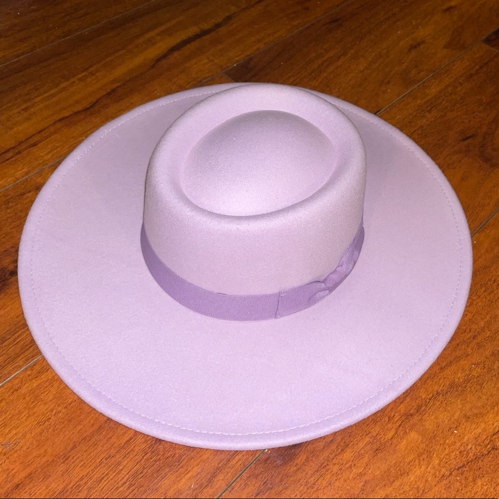 LILAC bolero rancher big brim Fedora hat - Picture 7 of 8